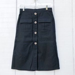 Roolee Black Pencil Skirt